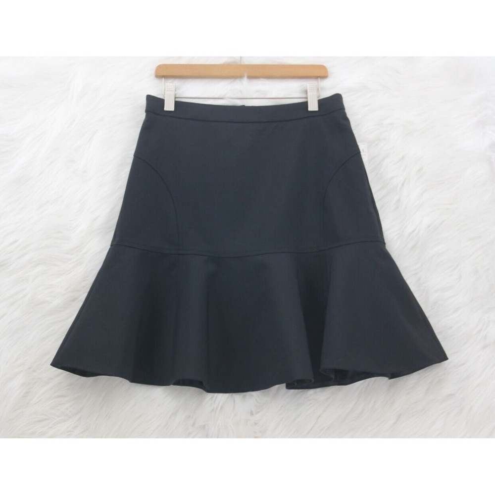 NWT Elle Women's Black Tie Career Separates Short Flare Skirt Sz 4 #1650